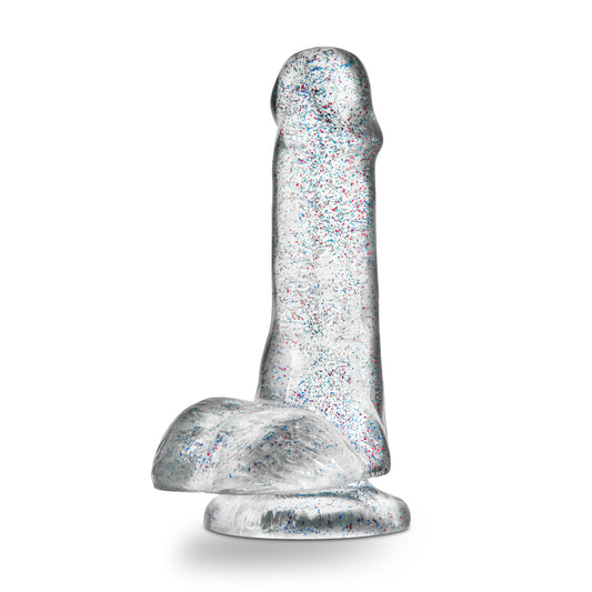 "Naturally Yours - 6 Inch Glitter Cock - Sparkling Clear BL-54309"