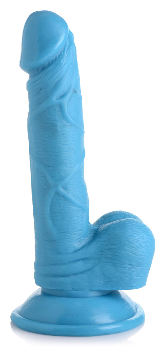 "Pop Pecker 6.5 Inch Dildo With Balls - Blue POPP-AG766-BLU"