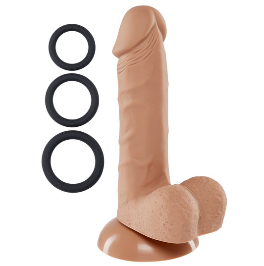 "Pro Sensual Series 6 Inch Silicone Pro Odorless Dong - Tan WTC852837"