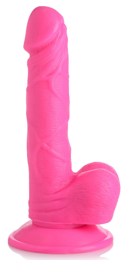 "Pop Pecker 6.5 Inch Dildo With Balls - Pink POPP-AG766-PNK"