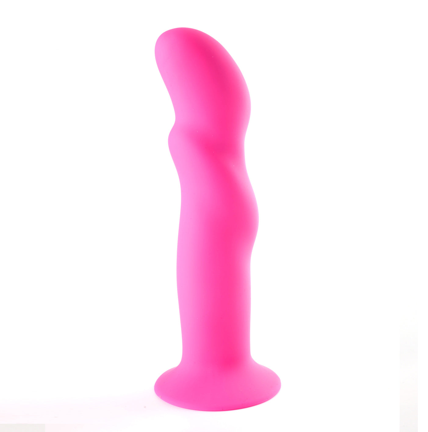 "Riley Silicone Swirled Dong - Neon Pink MT2501-P1"