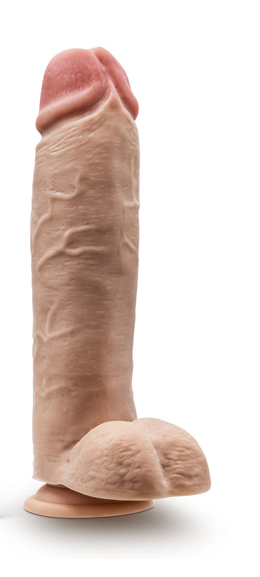 "Dr. Skin - Mr. Mister - 10.5 Inch Dildo With Balls - Beige BL-15413"