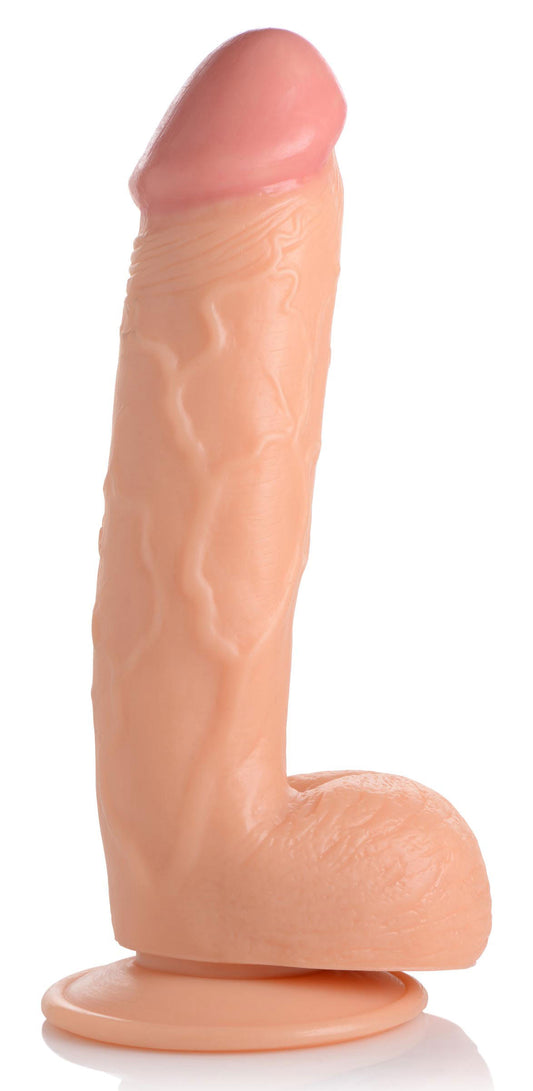 "Pop Pecker 8.25 Inch Dildo With Balls - Light POPP-AG768-LGH"