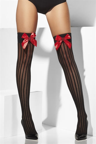 Stockings With Bow and Heart - Black FV-42774