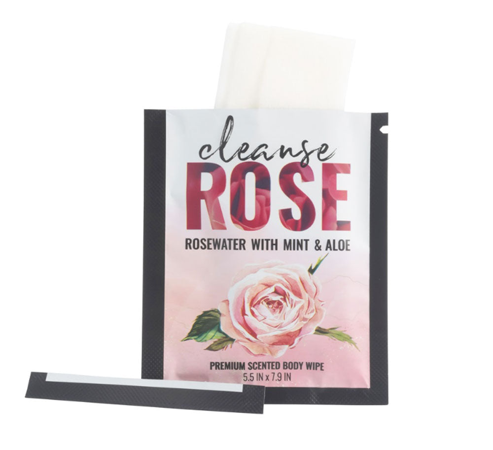 Alchemy Cleanse Rosewater Body Wipes 16 Ct Display AM-536951P