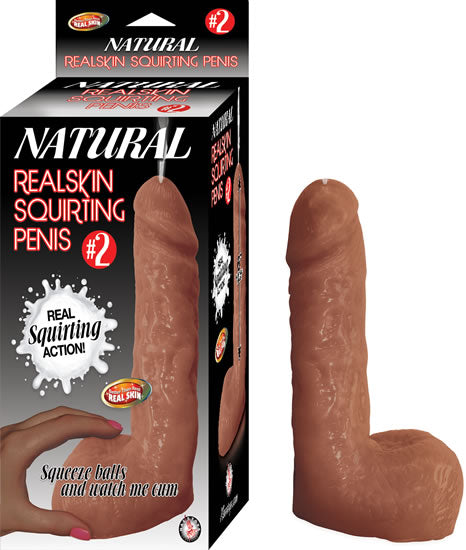 #2 Natural Realskin Squriting Penis - Brown NW2842