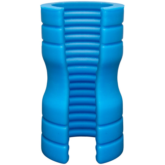 Optimale  - Truskyn  Silicone Stroker - Ribbed -  Blue DJ0694-02-BX