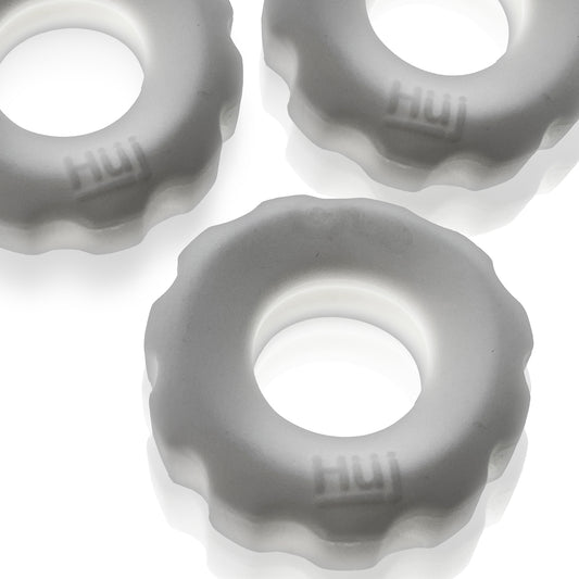 Super Huj - 3-Pack Cockrings - White Ice HUJ-137-WHTICE