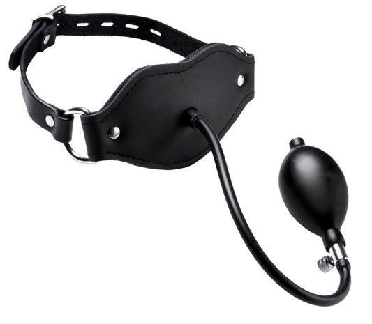 Silencer Inflatable Locking Penis Gag - Black MS-DU265