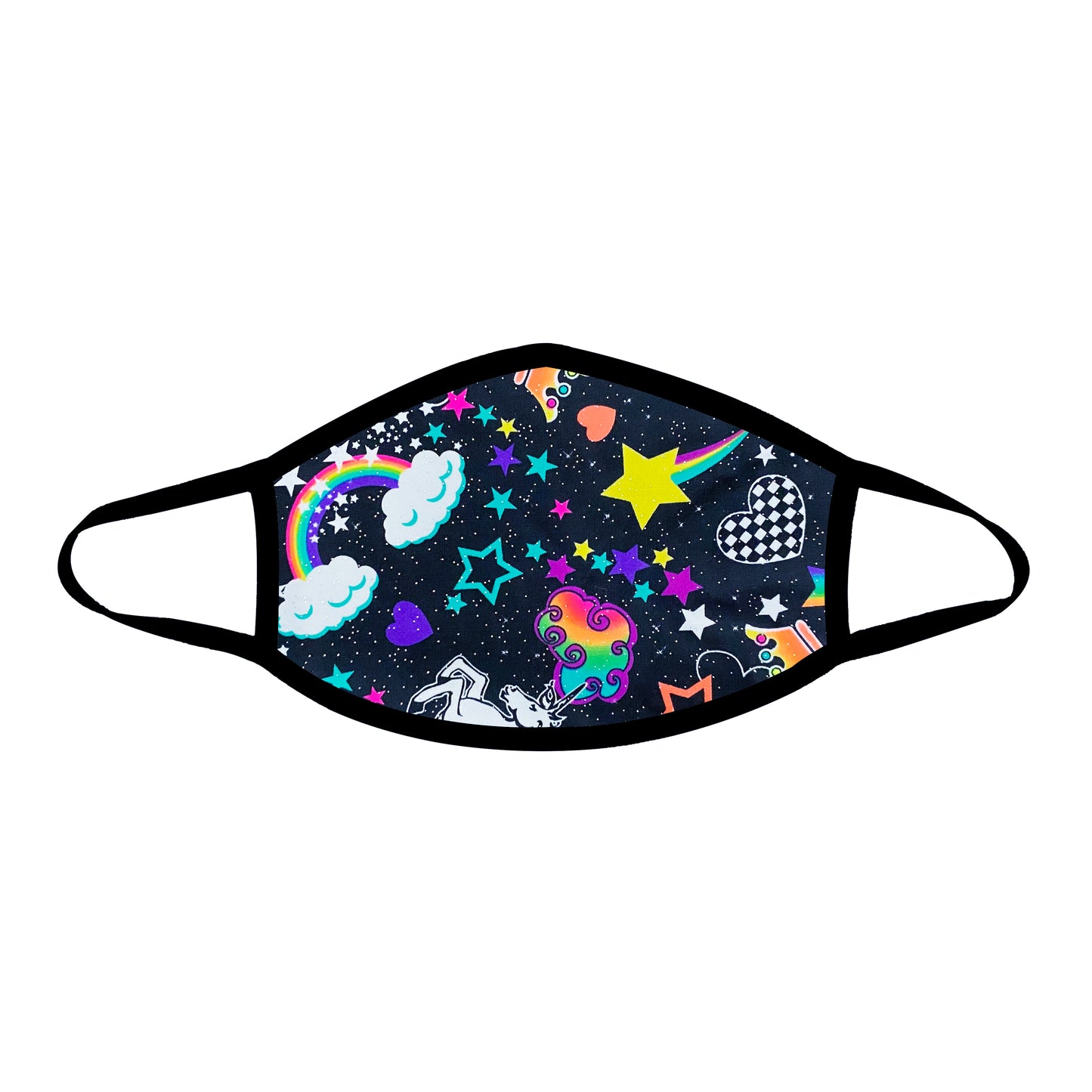 Girl Crush Neon Uv Face Mask With Black Trim NN-MSKM-GCRBLA