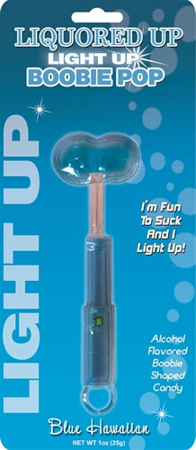 Liquored Up Light Up Boobie Pop - Blue Hawaiian HTP2979