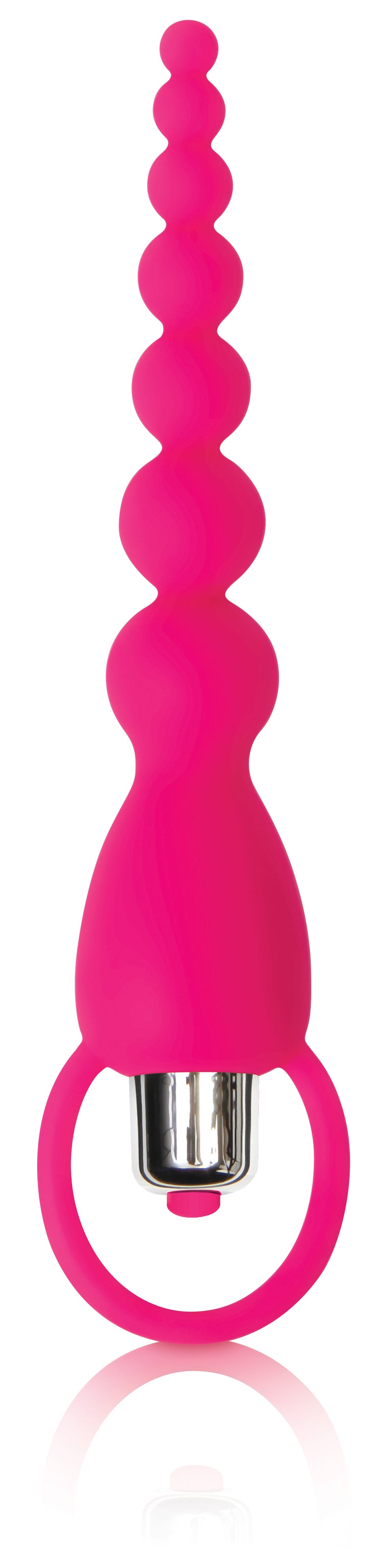 Adam and Eve Silicone Booty Bliss Vibrating Beads  - Pink AE-FC-9742-2