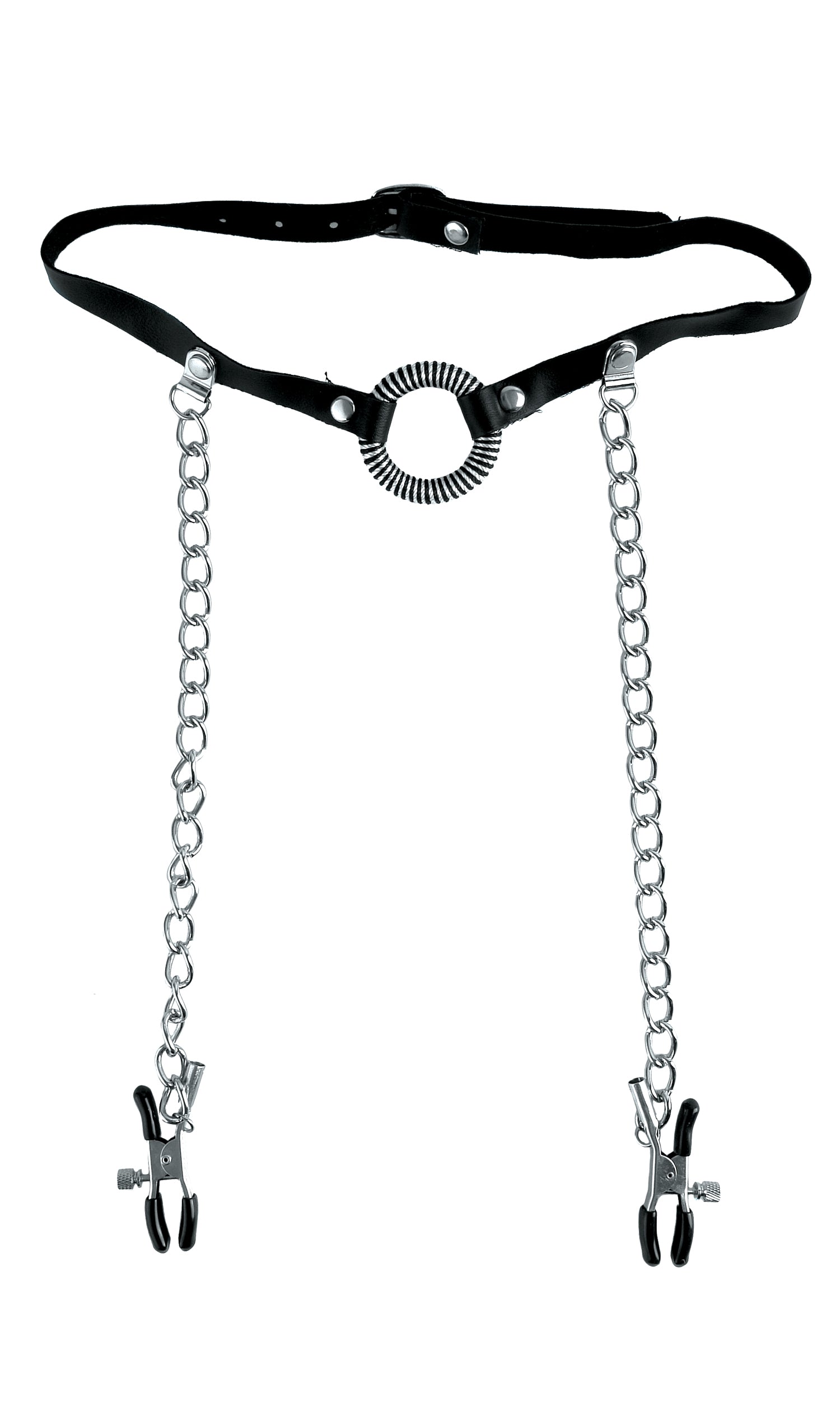 Fetish Fantasy Series O-Ring Gag & Nipple Clamps PD3845-23